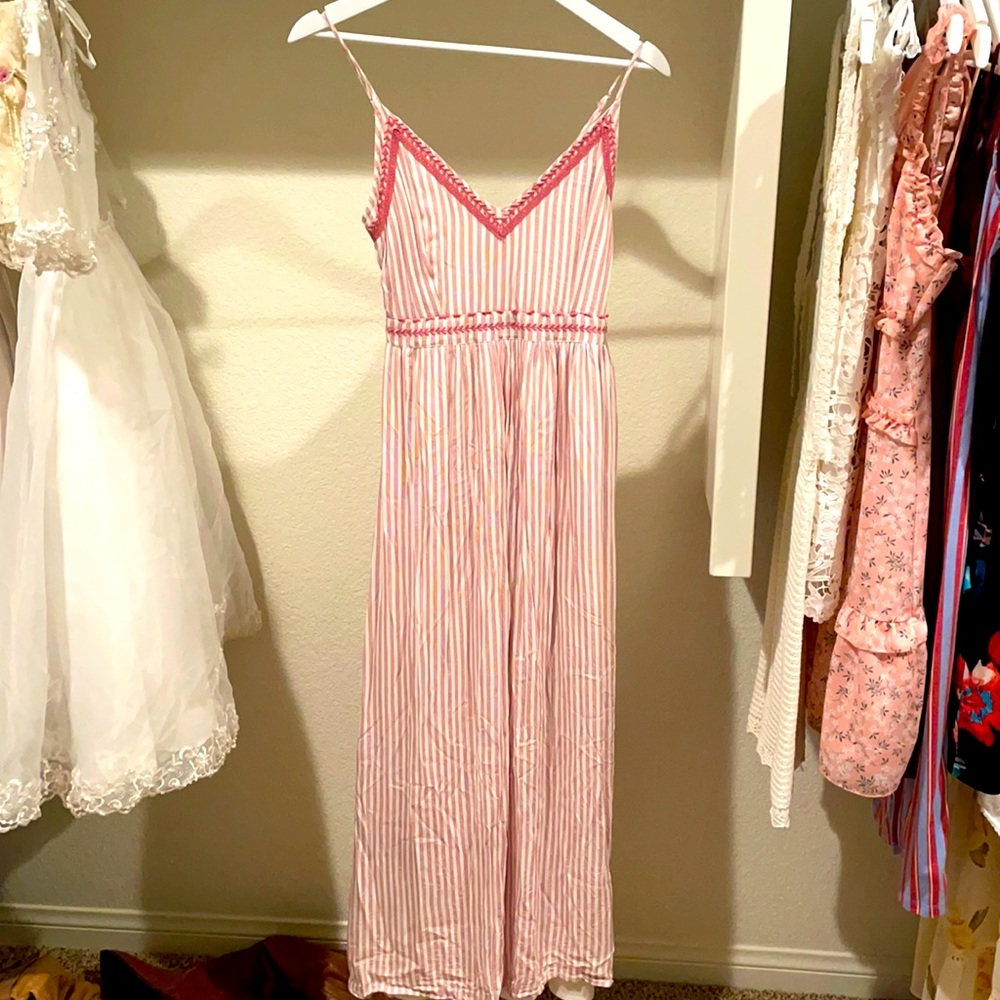 Long dress casual spaghetti strap.